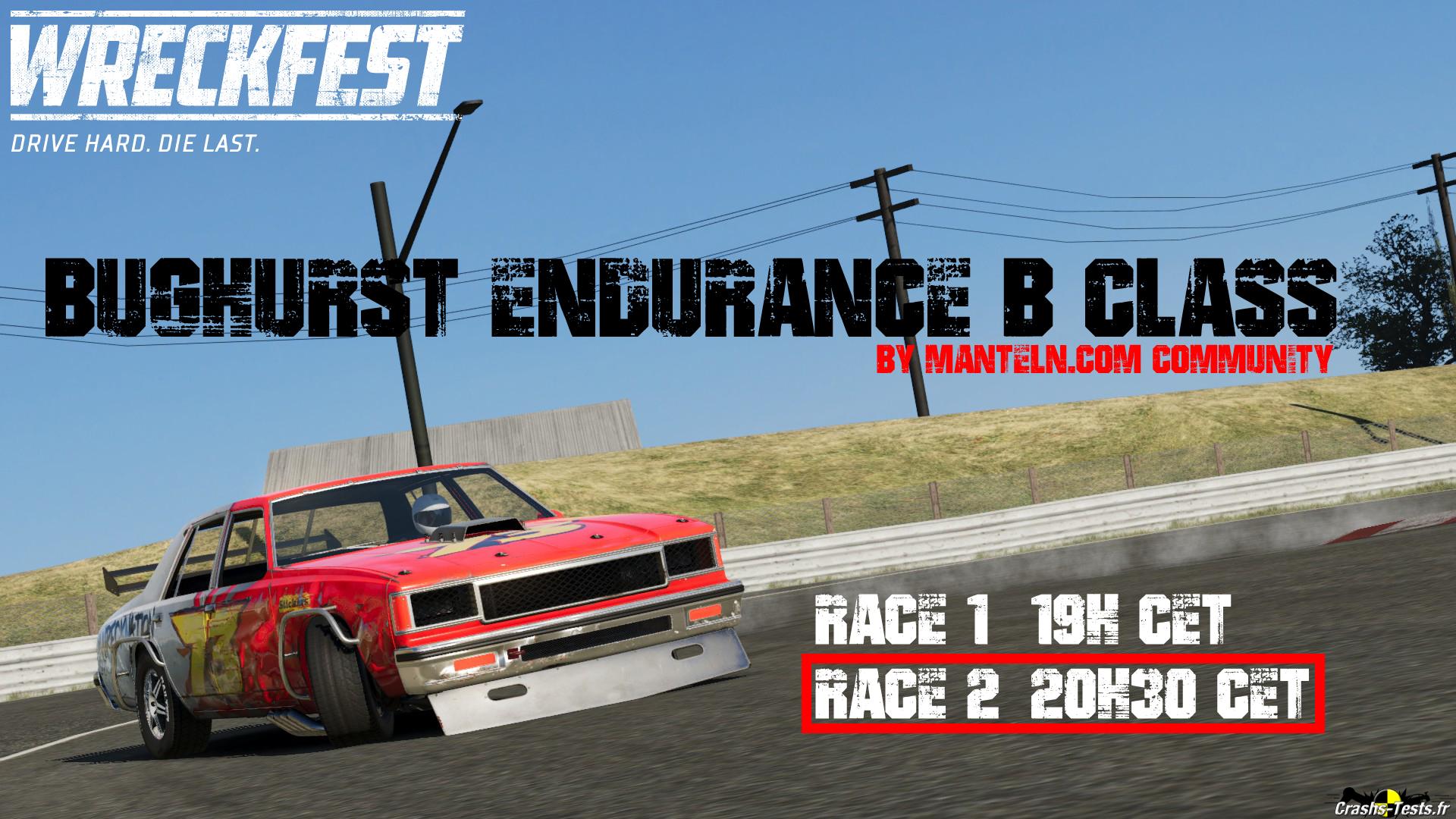 Wreckfest Bughurst Endurance B-Class | Crashs-Tests.fr