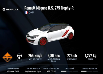 Megane R.S. 275 Trophy-R