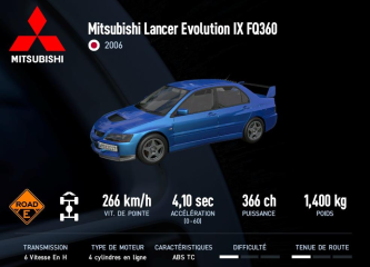 Lancer Evolution IX FQ360
