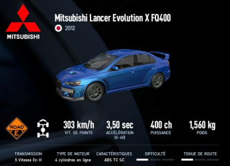 Lancer Evolution X FQ400