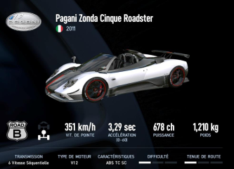 Zonda Cinque Roadster