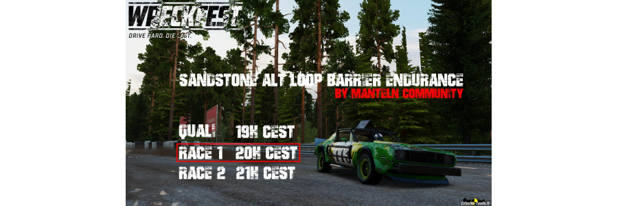Wreckfest Sandstone Alt Loop Barrier Endurance Roadslayer GT